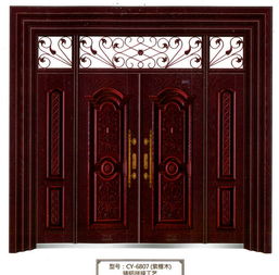 CY 6807紫檀木 創(chuàng)元年年紅精品鋼質(zhì)內(nèi)室門，定義別墅高端定制新境界